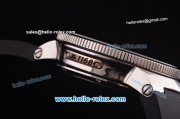 Ulysse Nardin Maxi Marine Chronograph Miyota Quartz Movement Steel Case with Black/Silver Dial