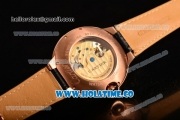 Cartier Ballon Bleu De Tourbillon Asia Automatic Rose Gold Case with Blue Dial and Roman Numeral Markers