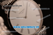 Longines La Grande Classique SWISS QUARTZ Steel Case with White Dial and Steel Bracelet