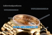 Rolex Datejust Swiss ETA 2671 Automatic Yellow Gold Case with Yellow Gold Dial Stick Markers and Yellow Gold Bracelet (BP)