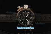 U-Boat Italo Fontana Automatic Movement PVD Case with White Markers and Black Leather Strap U-Boat Italo Fontana Automatic Movement PVD Case with White Markers and Black Leather Strap