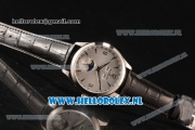 Jaeger-LECoultre Master Calendar 9015 Auto Steel Case with Grey Dial and Black Leather Strap