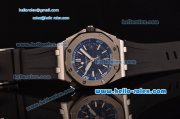 Audemars Piguet Royal Oak Offshore Diver Asia 2813 Automatic Stainless Steel Case with Black Rubber Strap and Black Dial Stick Markers - ETA Coating