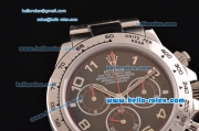 Rolex Daytona Chronograph Swiss Valjoux 7750-SHG Automatic Steel Case with Black Dial and Numeral Marker