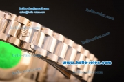 Rolex Datejust Automatic Full Steel with Gold Bezel and Silver Dial-Diamond Markers