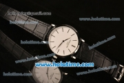 Patek Philippe Calatrava Miyota OS2035 Quartz Steel Case with White Dial and Stick Markers