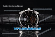 Parmigiani Tonda Tourbillon Asia ST25 Automatic Steel Case with Black Dial and Black Leather Strap Stick Markers Parmigiani Tonda Tourbillon Asia ST25 Automatic Steel Case with Black Dial and Black Leather Strap Stick Markers