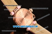 Cartier Pasha C Swiss Quartz Rose Gold Case with Diamonds Bezel and Pink Dial