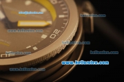 Porsche Design Diver Swiss ETA 2836 Automatic Titanium Case with Brown Dial and Black Rubber Strap