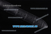 Audemars Piguet Jules Audemars Dual Time Asia ST25 Automatic Rose Gold Case Black Dial Stick Markers and Black Leather Strap