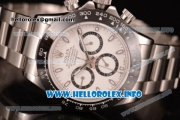 Rolex Daytona Chrono Swiss Valjoux 7750 Automatic Stainless Steel Case/Bracelet with White Dial and Stick Markers (BP)