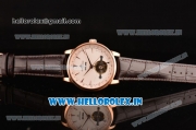 Jaeger-LECoultre Master Asia ST17 Run Fly Automatic Rose Gold Case with White Dial and Stick Markers