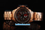 Tag Heuer Carrera Quartz Full Rose Gold with Brown Dial-Small Calendar-New Version