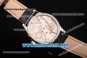 IWC Portuguese Asia 6497 Manual Winding Steel Case with Black Dial and Arbaic Numeral Markers