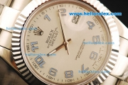 Rolex Datejust II Rolex 3135 Automatic Movement Full Steel with White Dial and Blue Arabic Numerals