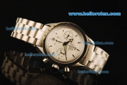 Omega Speedmaster Chronograph Swiss Valjoux 7750 Automatic Movement Full Steel with White Dial and Stick Markers