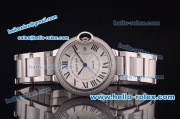 Cartier Ballon Bleu De Quartz Full Steel with Diamond Bezel and White Dial