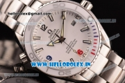 Omega Seamaster Planet Ocean Asia 2813 Automatic Full Steel with White Dial and Stick Markers - 7750 Coating (EF)