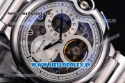 Cartier Ballon Bleu De Tourbillon 42mm Asia Atuomatic Steel Case with Skeleton Dial and Roman Numeral Markers