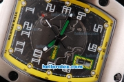 Richard Mille RM 005 with Yellow-Black Dial and White Number Marking