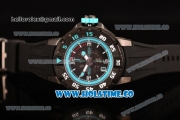 Richard Mille RM028 Swiss Valjoux 7750 Automatic PVD Case with Skeleton Dial and Blue Inner Bezel