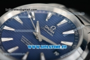 Omega Seamaster Aqua Terra 150 M Master Co-axial Clone 8500 Automatic Full Steel with Blue Dial and White Stick Markers