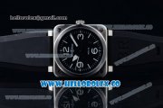 Bell&Ross BR 03-92 Miyota 9015 Automatic Steel Case with Black Dial White Arabic Numeral Markers and Black Rubber Strap Bell&Ross BR 03-92 Miyota 9015 Automatic Steel Case with Black Dial White Arabic Numeral Markers and Black Rubber Strap