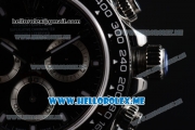 Rolex Daytona Swiss Valjoux 7750 Automatic Stainless Steel Case/Bracelet with Black Dial and Stick Markers Black Subdials