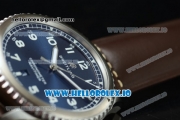 Breitling Navitimer 8 Swiss ETA 2824 Automatic Steel Case Blue Dial With Arabic Numeral Markers Brown Leather Strap(ZF)