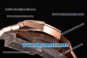 Audemars Piguet Royal Oak 41 MM Clone AP Calibre 3120 Automatic Rose Gold Case/Bracelet with White Dial and Stick Markers - 1:1 Original (JF)