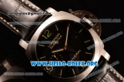 Panerai Luminor Marina 1950 3 Days Automatic Asia Automatic Steel Case with Black Dial and Black Leather Strap PAM 312