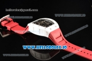 Richard Mille RM 055 Bubba Watson 9015 Automatic Ceramic Case with Black Dial Dots Markers and Rubber Strap