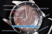 Rolex Milgauss Vintage Asia 2813 Automatic Steel Case with Brown Dial Dot Markers and Black Nylon Strap