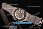 Audemars Piguet Royal Oak Offshore Chrono Miyota Quartz Steel Case with PVD Bezel Coffee Dial and White Stick Markers (EF)