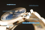 Cartier Ballon bleu de Swiss ETA Quartz Full Steel with Blue Dial and Roman Markers