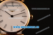 Longines La Grande Classique SWISS QUARTZ Two Tone Case with Yellow Gold Bezel White Dial and Two Tone Bracelet