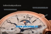 Cartier Ballon Bleu De Tourbillon Asia Automatic Rose Gold Case with White Dial and Black Roman Numeral Markers