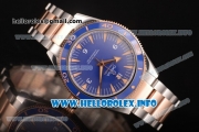 Omega Seamaster 300 Master Co-Axial Clone Omega 8500 Automatic Rose Gold/Steel Case with Blue Dial and Stick Markers
