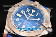 Breitling Avenger II Seawolf Asia 2813 Automatic Steel Case with Blue Dial and White Arabic Numeral Markers