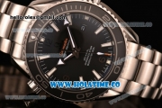 Omega Planet Ocean Clone 8500 Automatic Steel Case/Bracelet with Black Dial and White Stick Markers (EF)