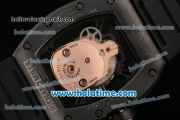 Richard Mille RM 52-01 Swiss ETA 2671 Automatic PVD Case with Black Rubber Bracelet Skeleton Dial and White Markers - 1:1 Original