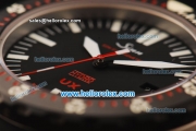 Sinn U1 Swiss ETA 2836 Automatic Steel Case with PVD Bezel and Black Dial-Black Rubber Strap