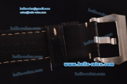 Panerai Luminor Marina Fu Swiss Valjoux 7750-CHG Automatic Steel Case with Yellow Stick Markers and Black Dial 1:1 Original
