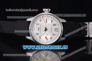 IWC Big Pilot DFB Limited Edition Clone IWC Original 51011 Automatic Steel Case with White Dial Black Leather Strap and Arabic Numeral/Stick Markers - 1:1 Original (ZF)