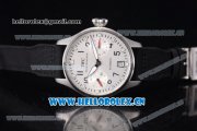 IWC Big Pilot DFB Limited Edition Clone IWC Original 51011 Automatic Steel Case with White Dial Black Leather Strap and Arabic Numeral/Stick Markers - 1:1 Original (ZF)