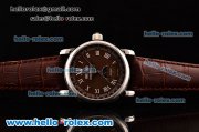 MontBlanc Star Quantième Complet Automatic Steel Case with Brown Dial and Brown Leather Strap