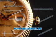 Rolex Day-Date Asia 2813 Automatic Yellow Gold Case/Bracelet with Yellow Gold Dial and Stick Markers (BP)