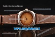 Panerai Radiomir 3 Days Acciaio P.3000 Auto Steel Case with Brown Dial and Brown Leather Strap - 1:1 Origianl (ZF)