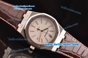 Audemars Piguet Royal Oak Swiss ETA 2824 Automatic Steel Case with White Dial and Stick Markers