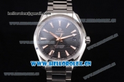 Omega Aqua Terra 150 M Co-Axial Clone 8500 Automatic Stainless Steel Case/Bracelet Black Dial and Stick Markers (EF)